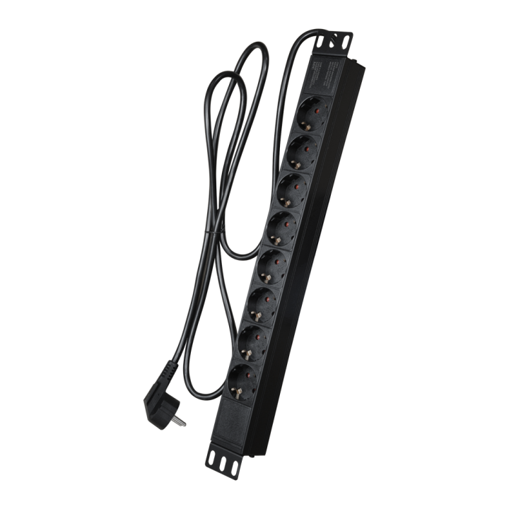 MARCA BLANCA PDU-8P1U 1U 19" стоечный БРП 8 розеток
