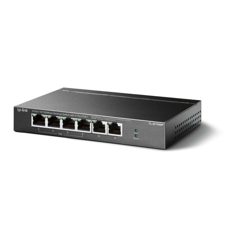 ПЕРЕКЛЮЧАТЕЛЬ POE TL-SF1006P 6 ПОДКЛЮЧЕНИЕ TP-LINK