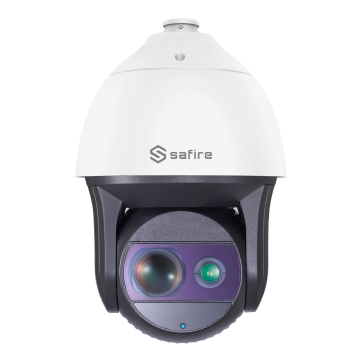 SAFIRE SF-IPSD9950TA-2Y-L800 50x optiskais tālummaiņas IP67 PTZ ātrgaitas kupola kamera ar PoE un Wi-Fi