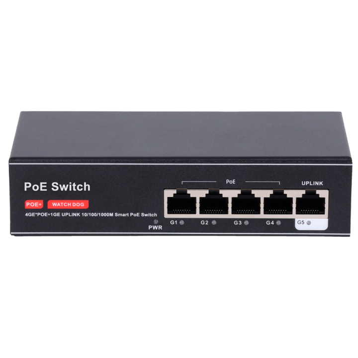 MARCA BLANCA SW4GE1GE-65W 5-портовый Gigabit PoE коммутатор
