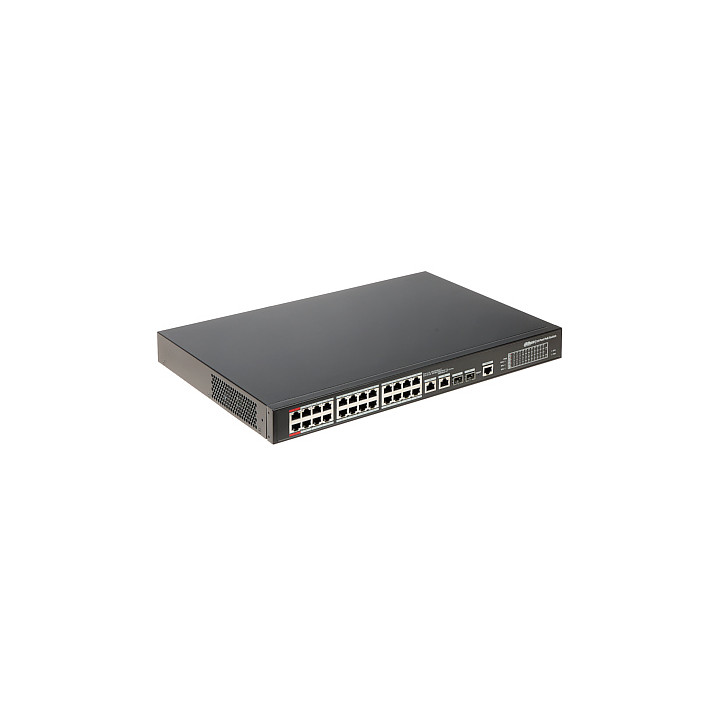 Коммутатор Dahua PFS4226-24ET-360-V3 24-Port 100 Mbps + 2-Port Gigabit Managed PoE