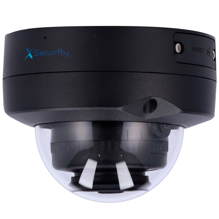 X-SECURITY XS-IPD820A-4U-WIDE-BLACK 4MP PoE kupola kamera