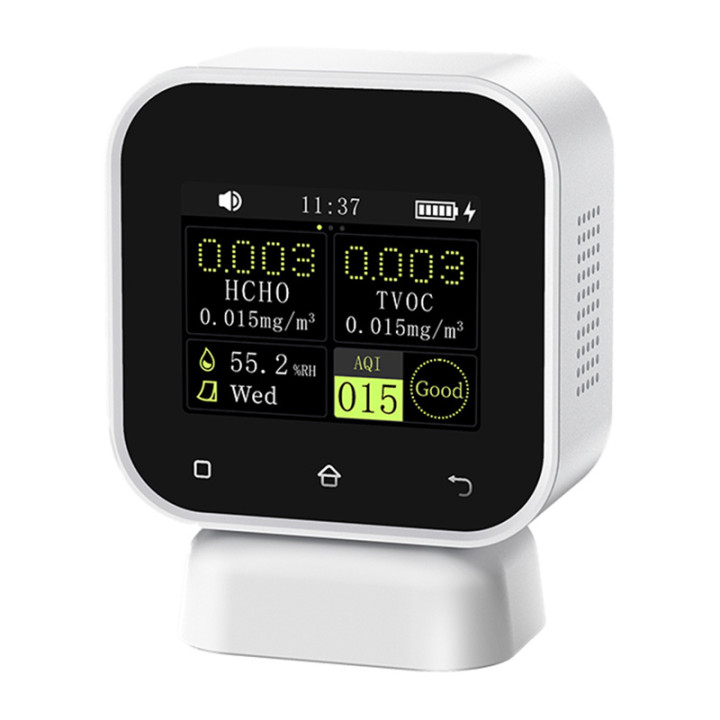 4-in-1 iekštelpu gaisa kvalitātes monitors Formaldehīda detektors ar skārienekrānu FNIRSI SFD-02