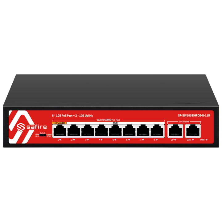 SAFIRE SF-SW1008HIPOE-G-115 PoE коммутатор 5 портов