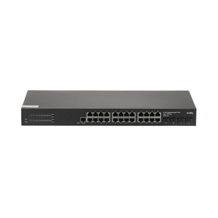 Коммутатор управляемый Layer 2 Gigabit на 24 порта с 4 SFP слотами Cudy GS2024S2