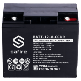 SAFIRE BATT-1218-CCDR 12V Akumulators Powerbank