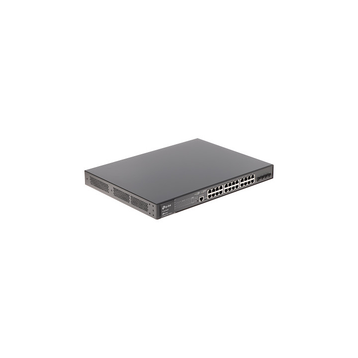 TP-Link :: TL-SG3428MP JetStream 28-портовый гигабитный управляемый коммутатор L2+ с 24 портами PoE+