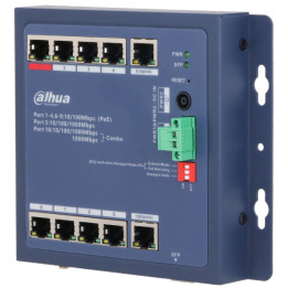 Управляемый промышленный коммутатор DAHUA CHS4110-8ET-90-F PoE, 8 портов + SFP