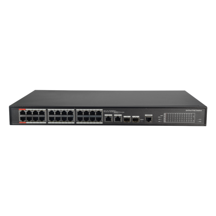 X-SECURITY XS-SW2824HIPOE-MC-240 24 portu PoE+ slēdzis 240W