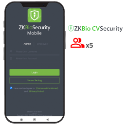 ZKTECO ZK-SOF-BIOCV-MBAPP-5ACC Biometrijas terminālis