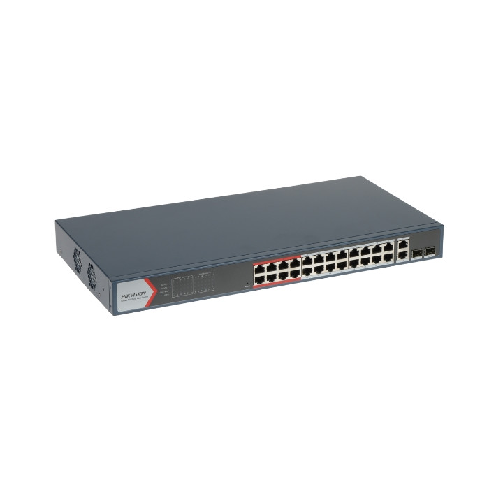 Hikvision DS-3E1326P-EI(B) 24-портовый Gigabit PoE коммутатор