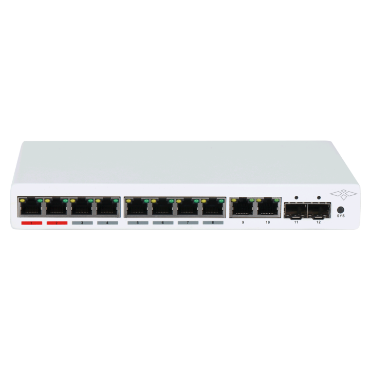 X-SECURITY XS-SW1208HIPOE-MGF-110 Управляемый PoE+ коммутатор 8 портов 110 Вт