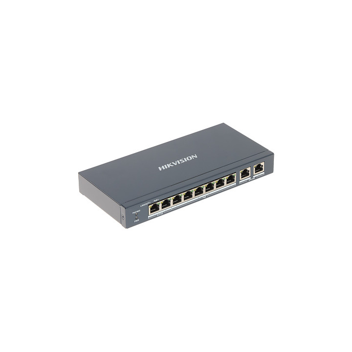ПЕРЕКЛЮЧАТЕЛЬ POE DS-3E1310HP-EI 8 ПОДКЛЮЧЕНИЕ Hikvision