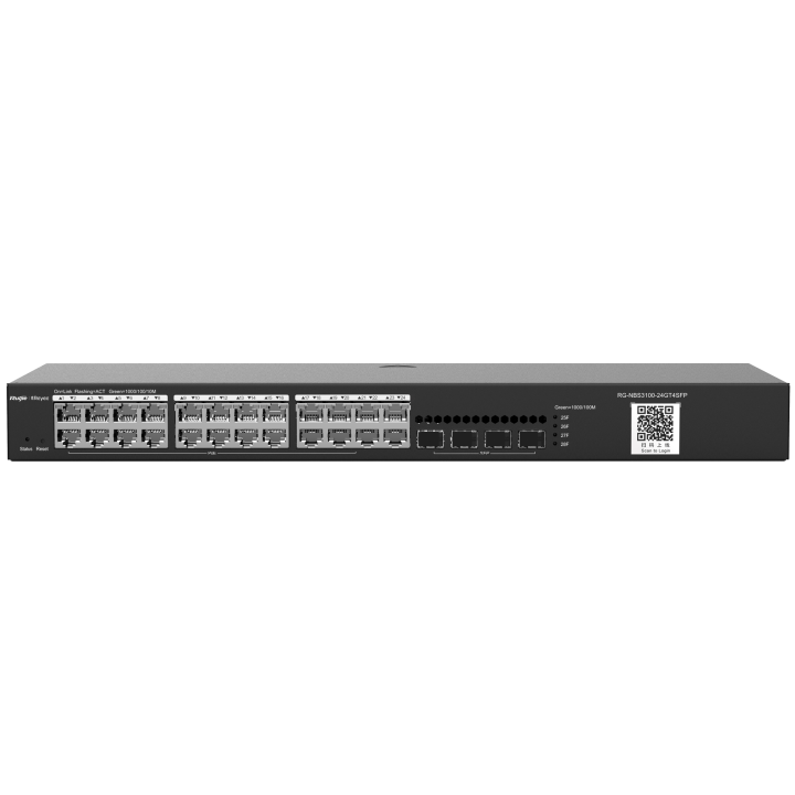 REYEE RG-NBS3100-24GT4SFP 24-портовый гигабитный PoE+ коммутатор