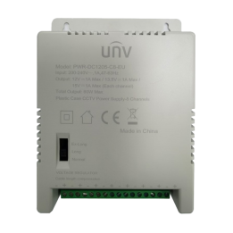 UNIVIEW UV-PWR-DC1205-C8-EU 12В 5А DIN блок питания