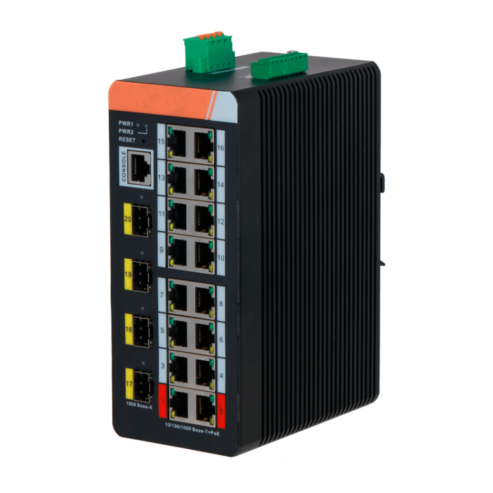 X-SECURITY XS-SWI2016HIPOE-MGF-240-DIN 11-портовый PoE коммутатор 240 Вт