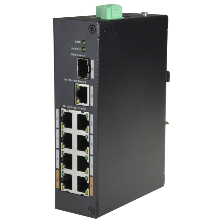 X-SECURITY XS-SW1008POE-96-DIN 5-портовый гигабитный PoE коммутатор