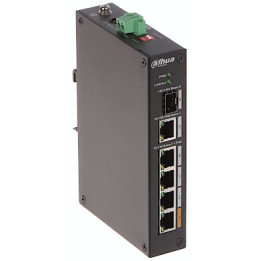 Коммутатор Dahua PFS3106-4ET-60-V2 4-Port PoE Switch (Unmanaged)