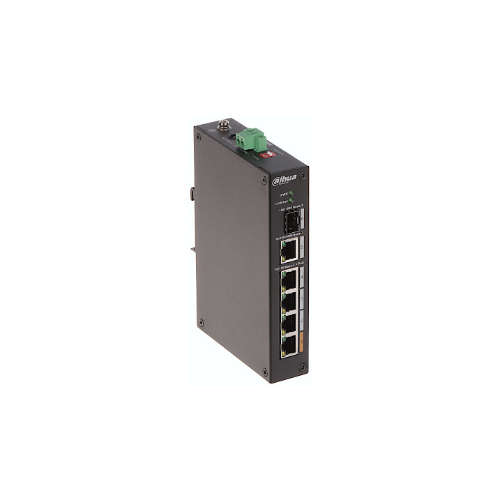 Коммутатор Dahua PFS3106-4ET-60-V2 4-Port PoE Switch (Unmanaged)