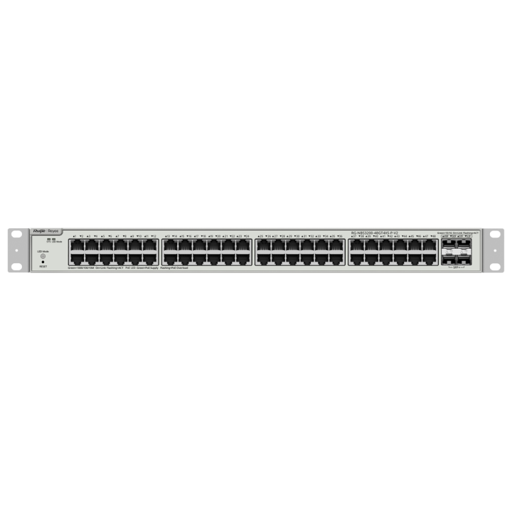 REYEE RG-NBS3200-48GT4XS-P-V2 Управляемый PoE+ коммутатор 48 портов