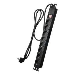 MARCA BLANCA PDU-8P1U-SWITCH 19" 1U БРП 8 розеток