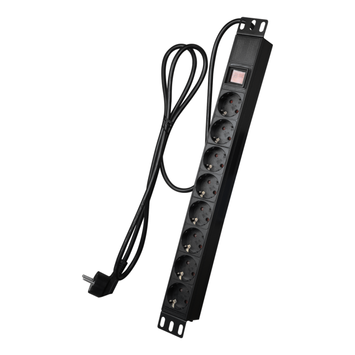 MARCA BLANCA PDU-8P1U-SWITCH 19" 1U БРП 8 розеток