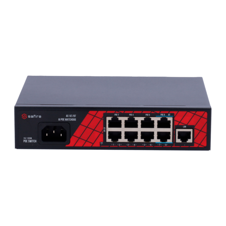 SAFIRE SF-SW0908HIPOE-120 5-портовый PoE коммутатор 120 Вт