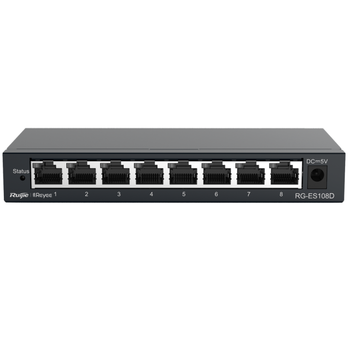REYEE RG-ES108D 5-портовый PoE коммутатор 100Mbps