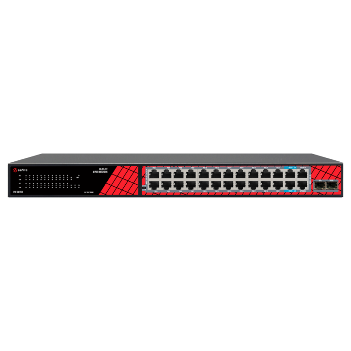 SAFIRE SF-SW2824HIPOE-GMF-300 21-портовый гигабитный PoE коммутатор
