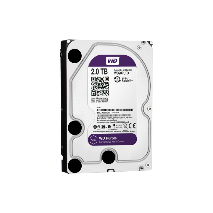 Western Digital HD2TB 2TB SATA HDD novērošanai