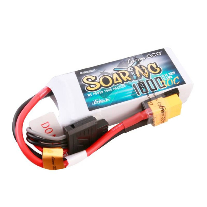 Аккумулятор Gens ace G-Tech Soaring, 1000mAh, 11.1V, 30C, 3S1P LiPo Battery GEA103S30X6GT