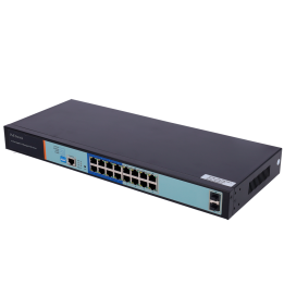 MARCA BLANCA SW1816POE-MGF-250 16-портовый PoE+ управляемый коммутатор