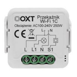 OXT mini releja 1 ķēde WiFi TUYA modulis