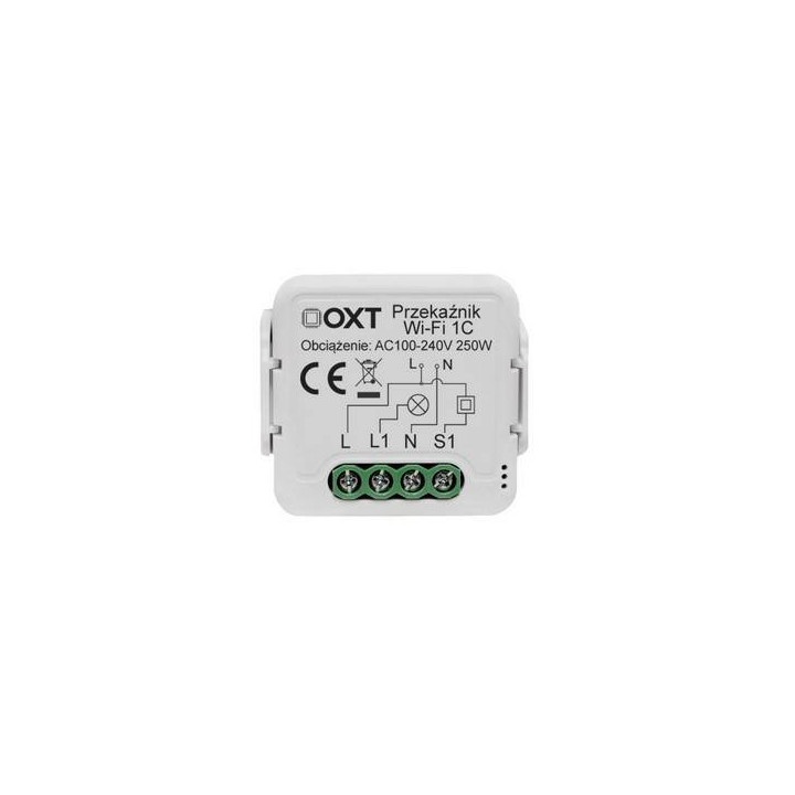 OXT mini releja 1 ķēde WiFi TUYA modulis