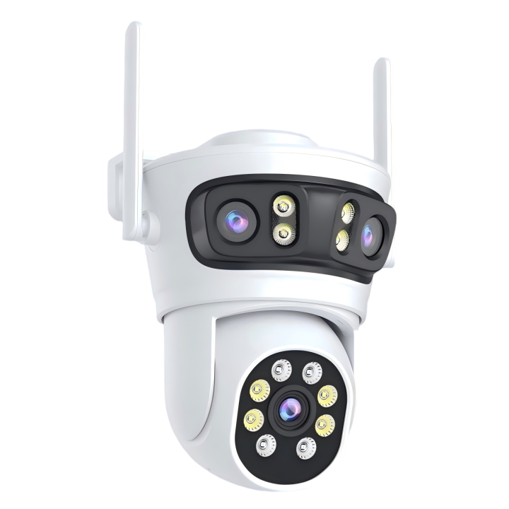 Immax NEO LITE TRIPLE viedā āra kamera, 355°/90° panoramēšana/slīpums, WiFi, 2MP+2MP+2MP