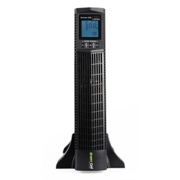 Источник бесперебойного питания (ИБП) в рэковый корпус Green Cell GC-UPS14 с дисплеем RTII, 2000VA