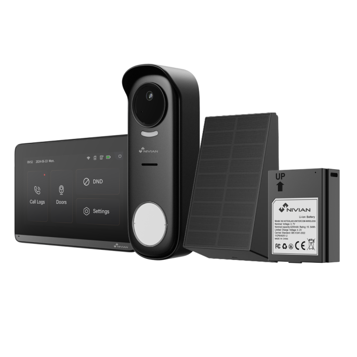 NIVIAN RETAIL NVS-VIDEOINTERCOM-WIRELESS-SOLAR Солнечный видеодомофон