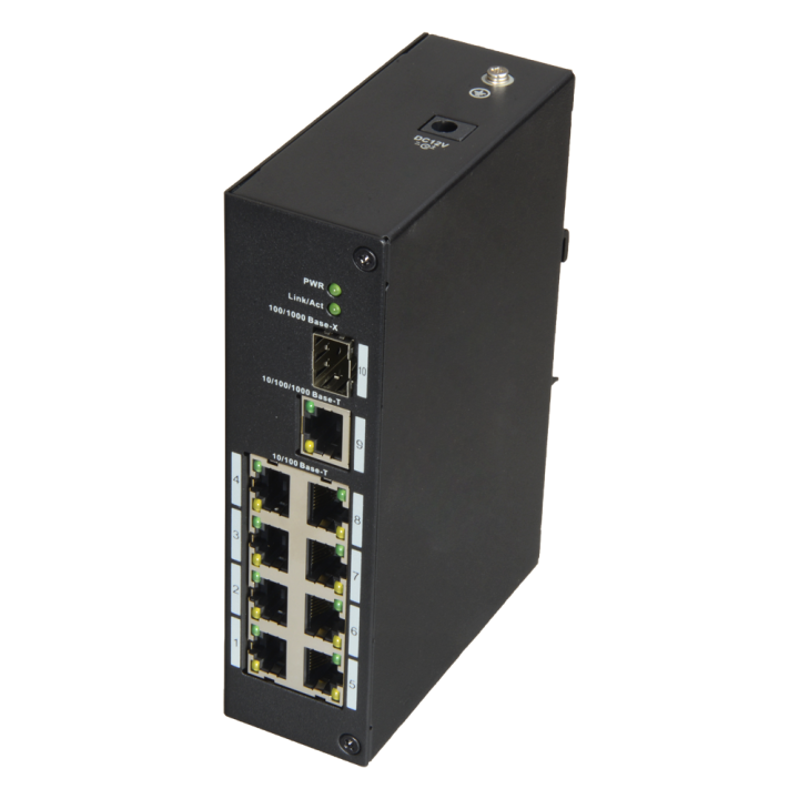 X-SECURITY XS-SW09-C-DIN 5 portu Gigabit PoE slēdzis