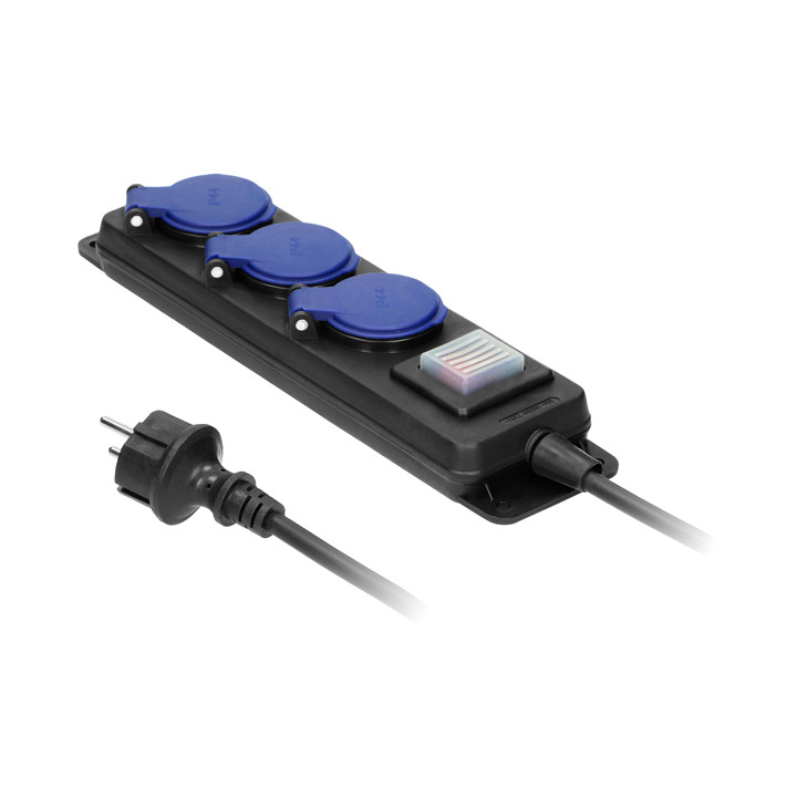 ORNO OR-AE-13192/5M Strāvas sadales bloks 3 ligzdas 5m