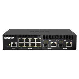QNAP QSW-M2108R-2C pārvaldāmais L2 2.5G PoE komutators