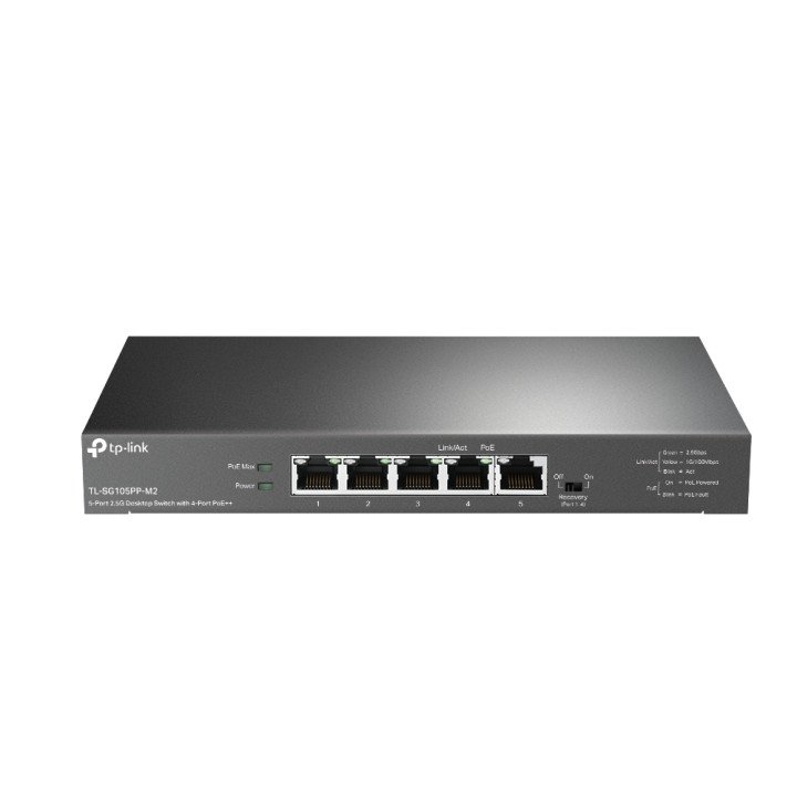 TP-Link TL-SG105PP-M2 5 portu 2.5G PoE++ slēdzis