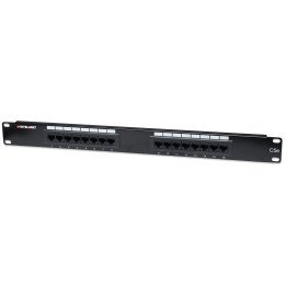 Intellinet 513548 Cat5e UTP 16 portu panelis 1U melns