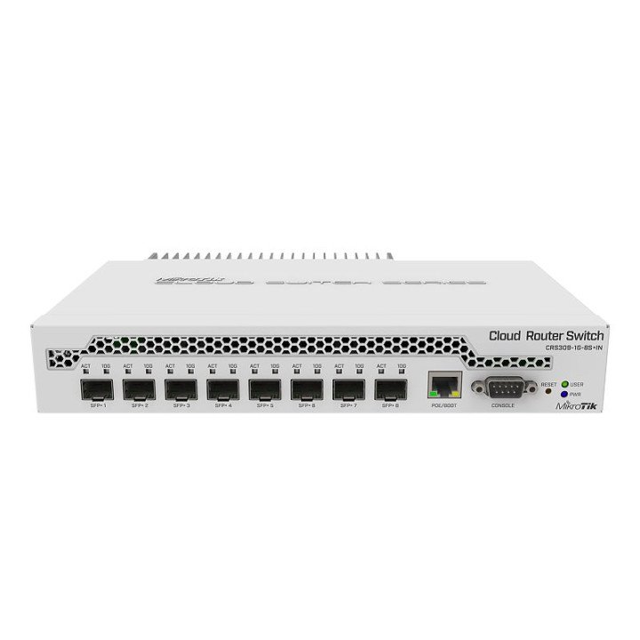MikroTik CRS309-1G-8S+IN pārvaldīts PoE slēdzis 9 porti