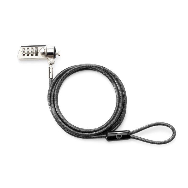 HP T0Y15AA Drošības slēdzene 1,83m Melna