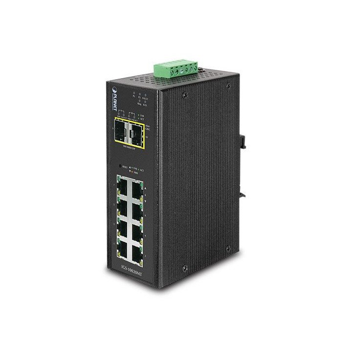 PLANET IGS-10020MT Rūpnieciskais slēdzis 8+2 SFP