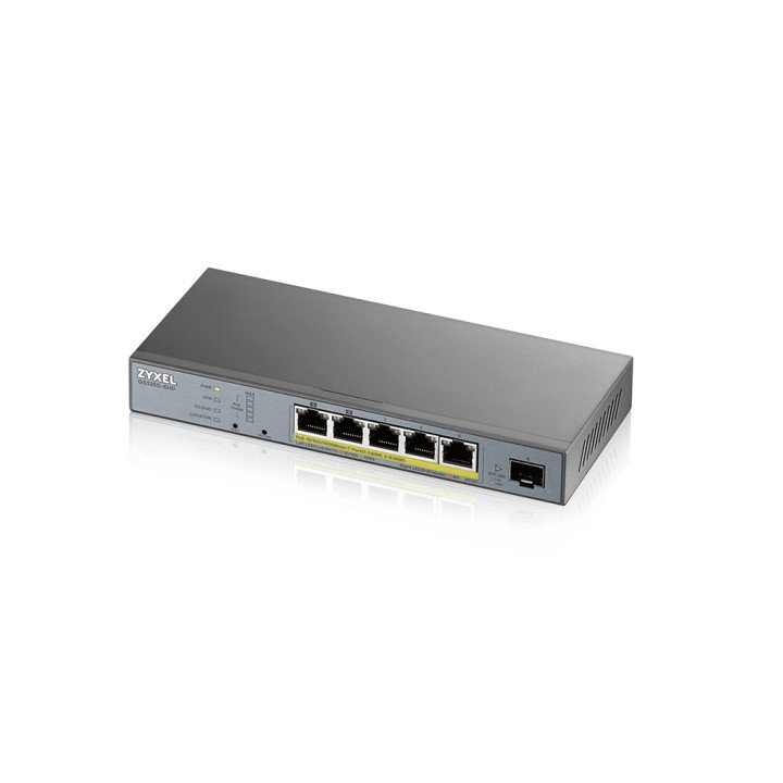 ZyXEL GS1350-6HP-EU0101F 6-портовый PoE коммутатор 60W