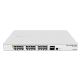 MikroTik CRS328-24P-4S+RM 24 portu PoE slēdzis 500W
