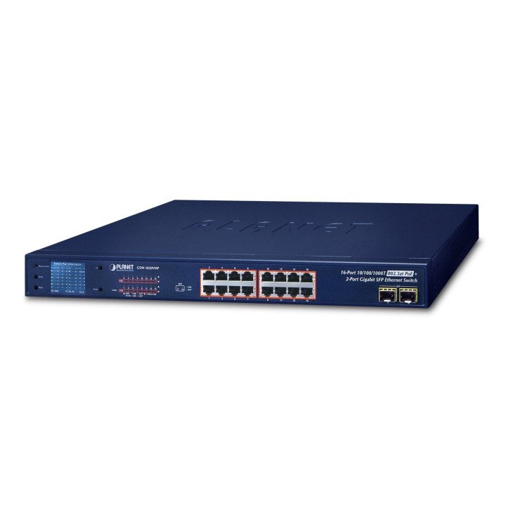PLANET GSW-1820VHP 16 portu PoE+ slēdzis 300W