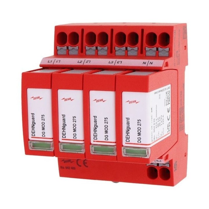 DEHN 942402 2. tipa pārsprieguma aizsargs 3 fāzes 275V 75kA