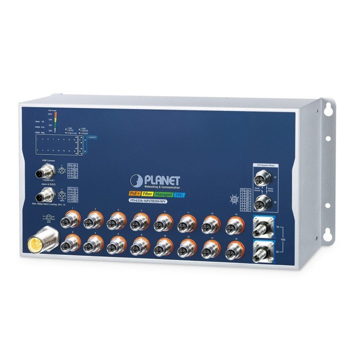 PLANET ITS-6326-16P2TB2XS-WV PoE slēdzis 16 porti
